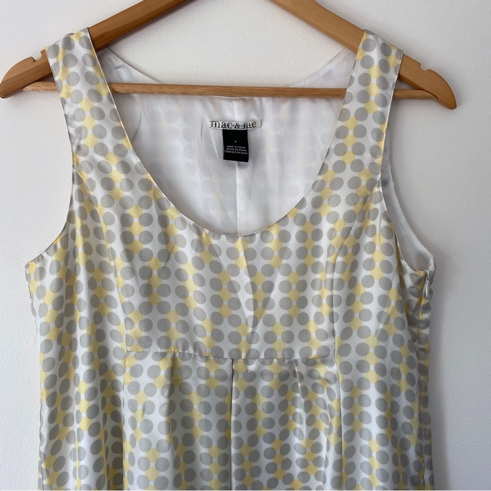 Mac & Jac Silk Polka Dot Sleeveless Dress - Picture 6 of 9